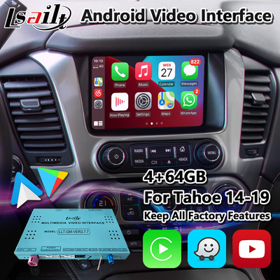 Giao diện video đa phương tiện Lsailt Android Carplay cho Chevrolet GMC Tahoe