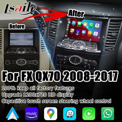 Nâng cấp màn hình Infiniti FX35 FX50 FX37 FX QX70 IT06 HD có carplay android auto không dây