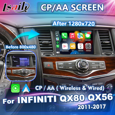 Màn hình 8 inch HD không dây Android Auto Carplay dành cho Infiniti QX80 QX56 2011-2017
