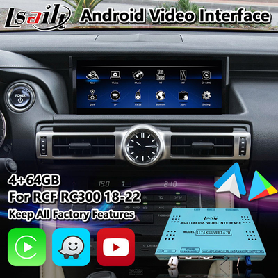 Giao diện Carplay Android Lsailt 64G cho Lexus RC300 RCF RC300h RC350 2018-2023