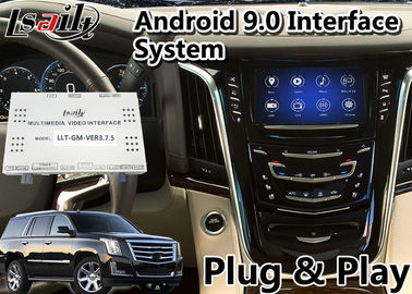 Giao diện video định vị GPS trên ô tô Android 9.0 cho Cadillac Escalade với Hệ thống CUE 2014-2020 Màn hình kỹ thuật số LVDS