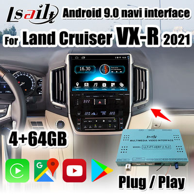 Giao diện đa phương tiện PX6 CarPlay / Android bao gồm Android Auto, YouTube cho Land Cruiser 2020-2021 VX-R
