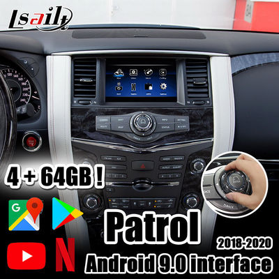 Lsailt 4G Android 9.0 CarPlay &amp; giao diện video đa phương tiện với YouTube, Netflix cho Nissan Patrol 2018-2021