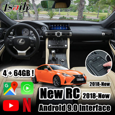 Giao diện PX6 RK3399 CarPlay / Android cho Lexus 2013-2021 RC với Android Auto, NetFlix, YouTube RC200t RC300h