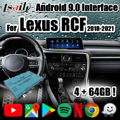 Giao diện video PDI Android 9.0 Lexus cho IS LX RX với CarPlay, Android Auto, NetFlix cho RC300h 2013-2021 RCF
