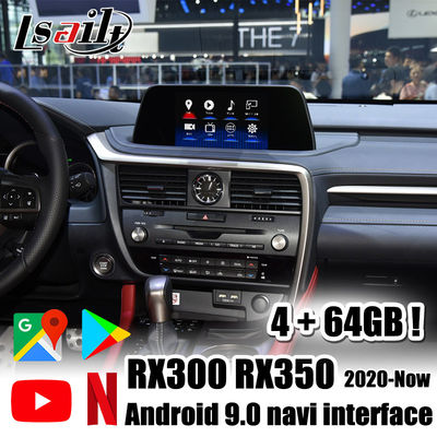Hệ thống đa phương tiện CarPlay / Android Hỗ trợ giao diện video Lexus để phát video HD 4K, Camera phía sau cho RX300h RX350