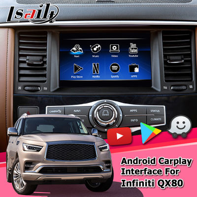 Giao diện đa phương tiện Carplay Giao diện video hộp điều hướng Android Infiniti QX80 2018