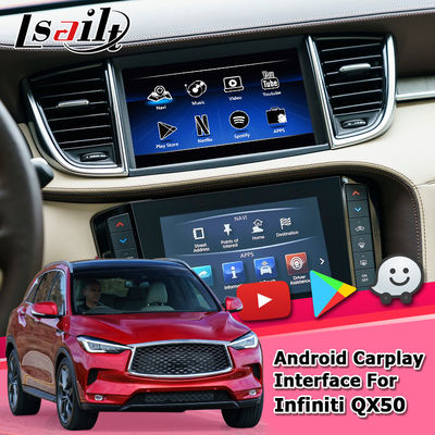 Carplay Navigation Gps Giao diện video điều hướng Android Infiniti QX50 2018