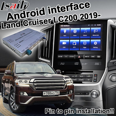 Xe Toyota Land Cruiser LC200 Nâng cấp giao diện video Carplay Android Auto Bền bỉ