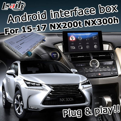 Lexus NX200t NX300h Hộp định vị GPS Núm điều khiển touchpad điều khiển waze youtube carplay android auto