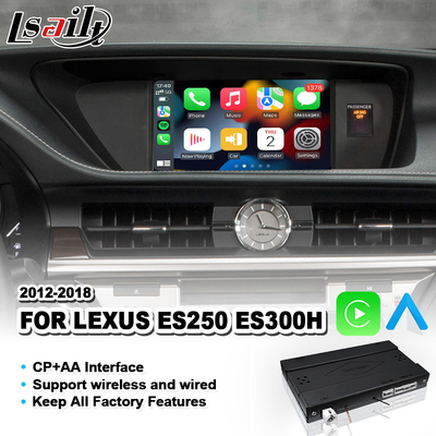 Giao diện chơi xe tự động không dây Android cho Lexus ES 250 300H 350 200 Kiểm soát chuột 2012-2018 ES250 ES350