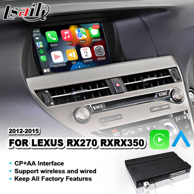 Giao diện tự động Android Carplay không dây Lsait cho Điều khiển chuột Lexus RX270 RX350 RX 350 2012-2015