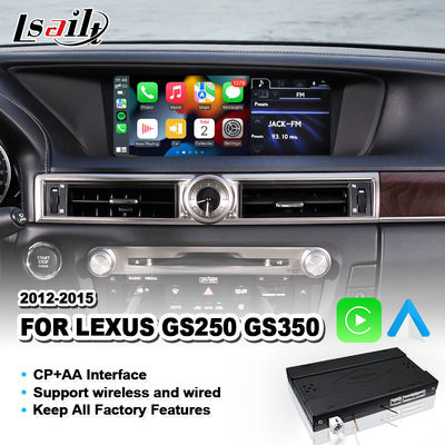 Giao diện Carplay tự động Android không dây cho Lexus GS250 GS350 GS 350 2012-2015