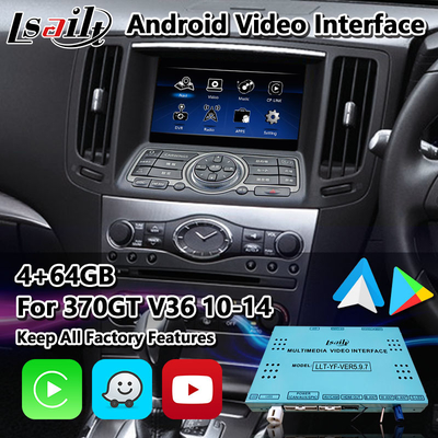Giao diện Lsailt Android Carplay dành cho Nissan Skyline 370GT V36 Loại SP 2010-2014