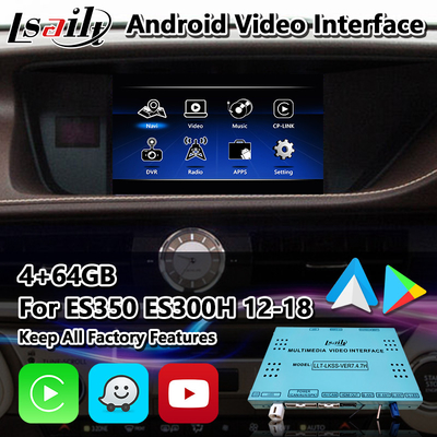 Giao diện video Lsailt Android dành cho điều khiển chuột Lexus ES 350 300h 250 200 XV60 2012-2018