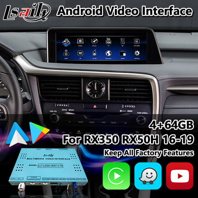 Lsailt Android Carplay Interface cho Lexus RX 450h 200T 350 450L 350L 300 F Sport 2016-2019