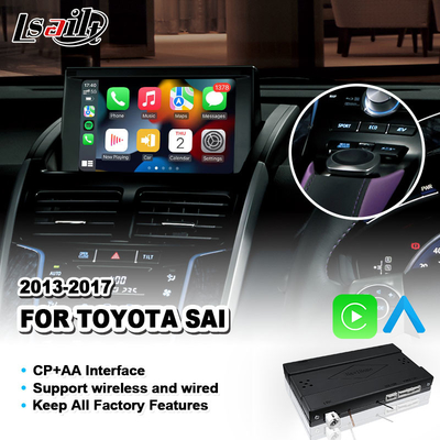 CP AA không dây Android Auto Carplay Interface cho Toyata SAI G S AZK10 2013-2017