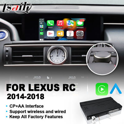 Giao diện Carplay không dây Lsailt cho Lexus RCF RC300 RC200t RC300h RC350 RC Điều khiển núm 2014-2018 IS RX NX