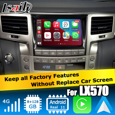Lexus LX570 2013-2015 Android giao diện video dựa trên Qualcomm 8+128GB Android 11