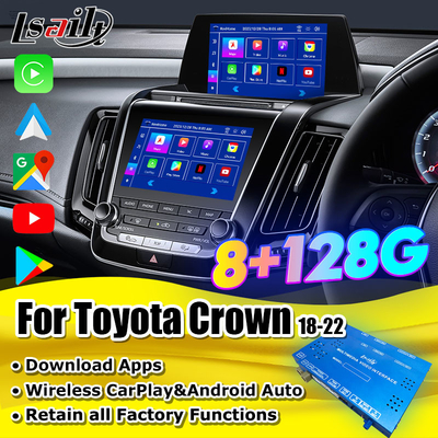 Toyota Android CarPlay Interface cho Toyota Crown S220 2018-2022 Hỗ trợ mô hình JDM Thêm đài FM Moudel, YouTube