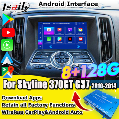 Nissan Multimedia Interface cho 370GT, Skyline, Infiniti G37, Q40, Q60 Hỗ trợ YouTube, CarPlay, Màn hình dựa đầu