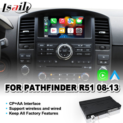 Giao diện Carplay tích hợp tự động không dây Android cho Nissan Pathfinder R51 Navara D40 2008-2013
