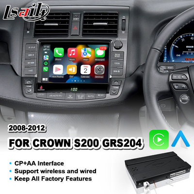 Lsailt Wireless Android Auto CP AA Video Carplay Interface cho Toyota Crown S200 GWS204 2008-2012