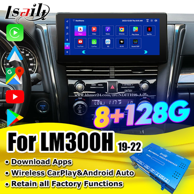 Android 13 Lexus Video Interface Nâng cấp màn hình OEM cho LM350 LM500H NX RX ES Retrofit Kits bao gồm YouTube, NetFlix,Wireless CarPlay