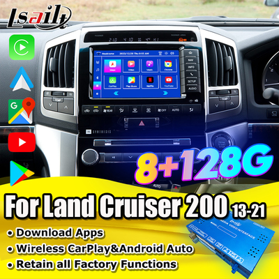 Mô-đun nâng cấp Android OEM cho Land Cruiser 2013-2021 Bộ tích hợp CarPlay không dây YouTube, Google Map, Android Auto