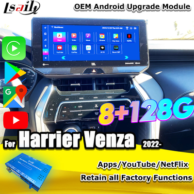 Mô-đun nâng cấp Android OEM Lsailt cho Harrier Venza Toyota 2022 - Màn hình 12.3 inch Giao diện đa phương tiện Android với YouTube, NetFlix