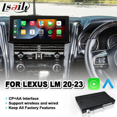 Module giao diện CarPlay OEM Lsailt dành cho màn hình nguyên bản Lexus LM 350 LM300h LM350 đời 2020-2023 Android Auto không dây