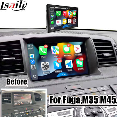 Màn hình CarPlay 8 inch Lsailt cho Nissan Fuga (Y50) Infiniti 350GT 2005-2008 Android Auto, Mirroring, Màn hình cảm ứng HD