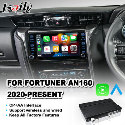 Giao diện Lsailt Android Auto Carplay không dây cho Toyota Fortuner AN160 đời 2020-Nay