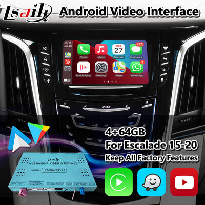 Lsailt Android Carplay Video Interface cho 2015-2020 Cadillac Escalade Hệ thống CUE