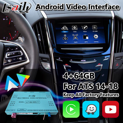 Lsailt giao diện video điều hướng Android cho hệ thống Cadillac ATS CUE 2014-2019 với Carplay