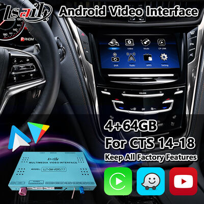 Giao diện Video GPS Android Lsailt cho Hệ thống CUE Cadillac CTS 2013-2019 với Carplay