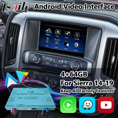 Giao diện video điều hướng ô tô Android Lsailt cho hệ thống Intellilink GMC Sierra 1500 2500 3500 đời 2014-2019