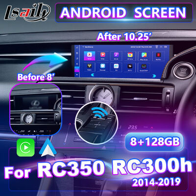 Màn hình giao diện đa phương tiện Android Carplay cho Lexus RC350 RC300h RC200t RC300 RCF 2014-2018