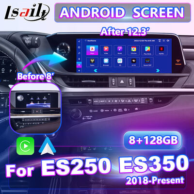 Lsailt Android Carplay Màn hình giao diện đa phương tiện cho 2018-2021 Lexus ES 250 ES300h ES350 ES250