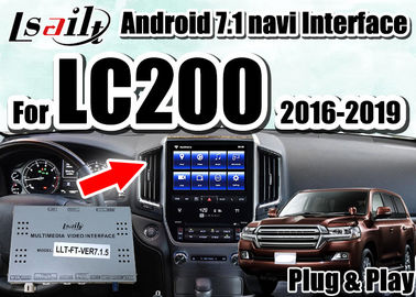 Giao diện video đa phương tiện Lsailt với IOS / Android CarPlay tích hợp cho Land Cruiser 2016-2019 LC200