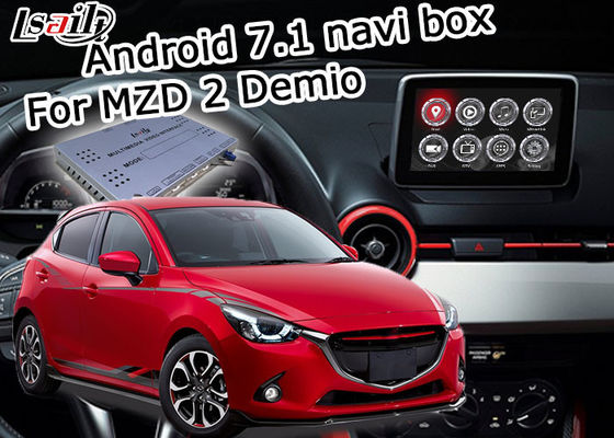 Mazda 2 Demio Android 7.1 Car Navigation Box giao diện video tùy chọn carplay android auto