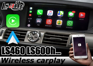 Nâng cấp carplay không dây cho Lexus LS600h LS460 2012-2016 12 display android auto youtube play by Lsailt