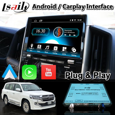 Giao diện video 4 + 64GB Android 9.0 Carplay cho Toyota Land Cruiser LC200 LC-GT GXR 2018-2021 Touch 3