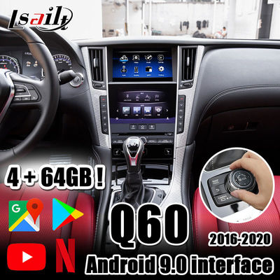 Giao diện Lsailt 4GB CarPlay / Android Auto với Android auto, YouTube, Netflix, Yandex cho Infiniti 2016-nay Q50 Q60