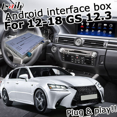 Hộp giao diện video điều hướng carplay android auto cho Lexus Gs 2012-2019 GS350 GS450h Gps Hộp điều hướng