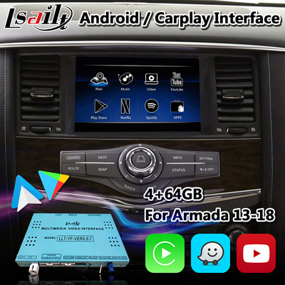 Lsailt Android Multimedia Interface cho Nissan Patrol Y62 với Carplay không dây