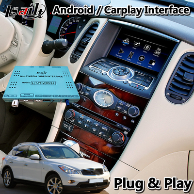 Giao diện video đa phương tiện Lsailt Android cho Infiniti EX35 với tính năng tự động Android Carplay không dây