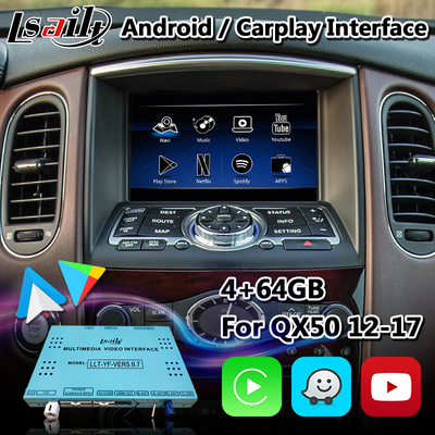 Lsailt Infiniti Carplay Box, Giao diện định vị GPS Android cho QX50 với ô tô android không dây