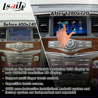 Màn hình đa phương tiện Lsailt dành cho Nissan Patrol Y62 2011-2017 với Android Auto Carplay không dây