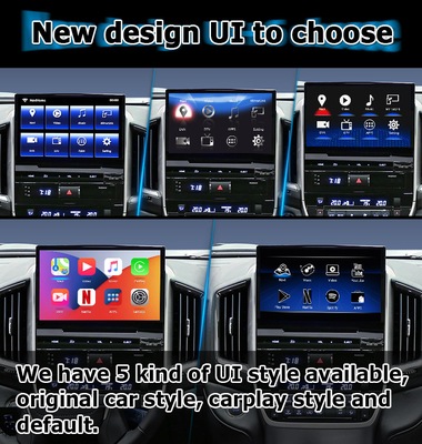 Hộp điều hướng xe Android 13 cho Toyota LC200 GXR Fujitsu đơn vị Carplay waze youtube xem phía sau vv